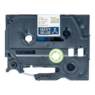 BROTHER TZe-RN34 - Textilbandkassette (Gold auf Marineblau)