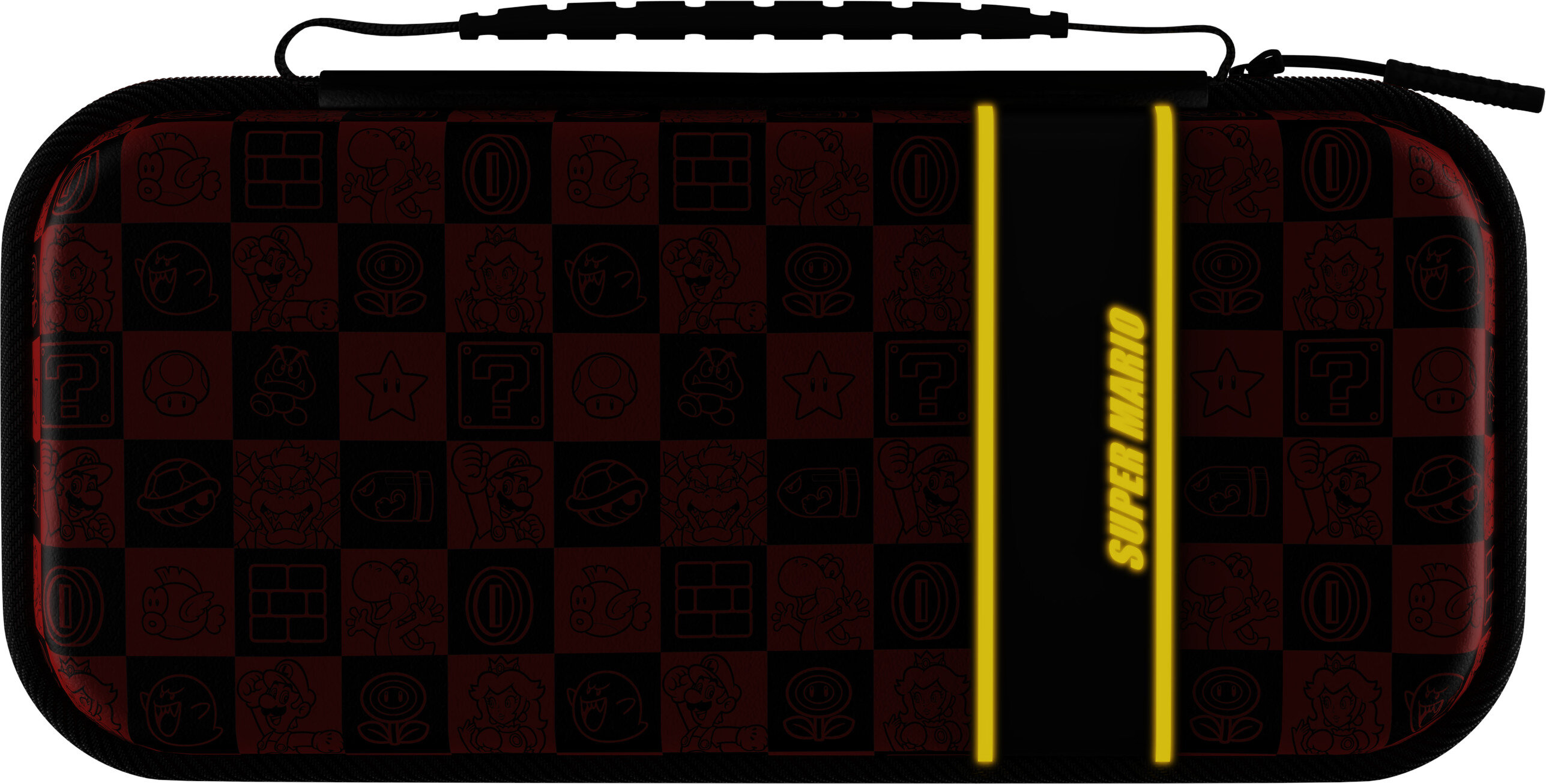 Etui Super Mario na Switch. Czerwono-czarny design, grafika Mario.