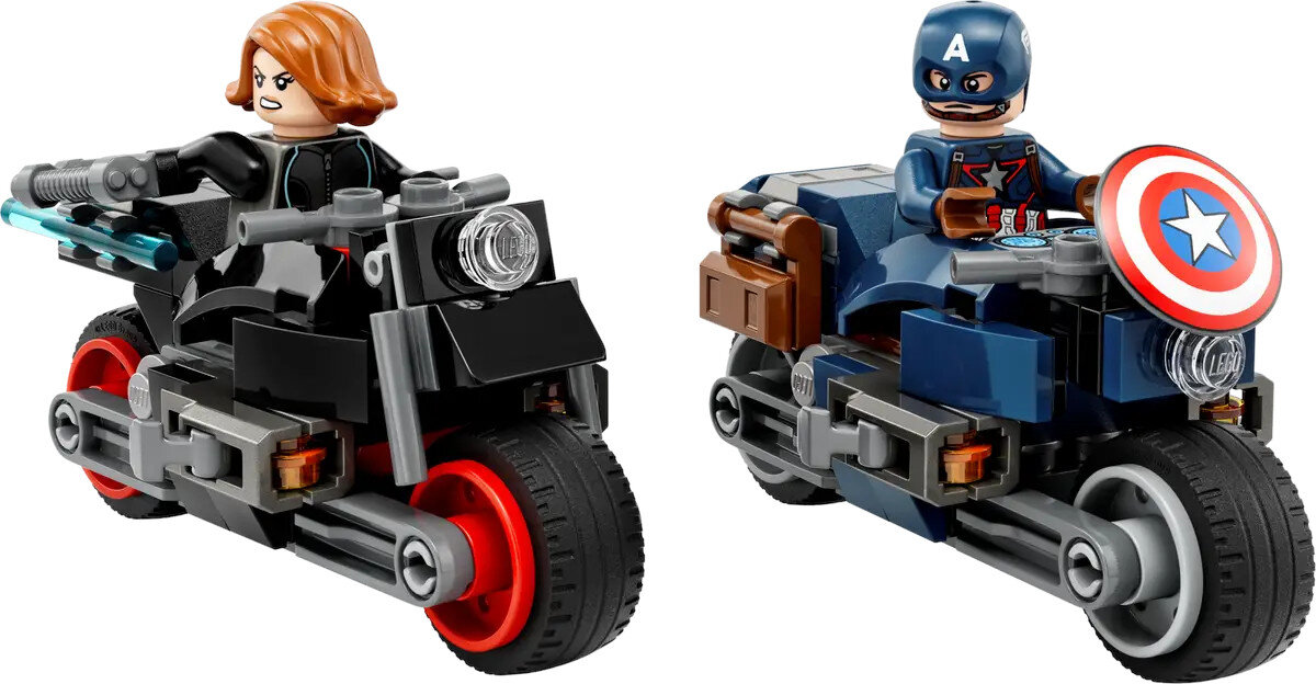Klocki LEGO Marvel Motocykle Czarnej Wdowy i Kapitana Ameryki (76260)