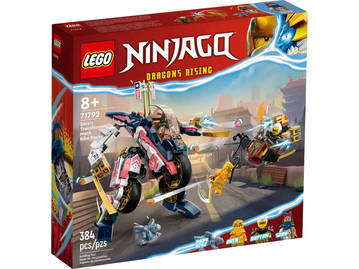 Klocki LEGO Ninjago Mech Sory zmieniający się w motocykl wyścigowy (71792)