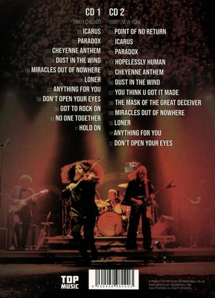 Kansas - Live On Air  / Radio Broadcasts 1980  - (CD)
