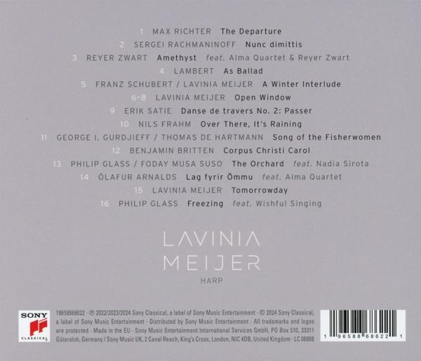 CD-Cover mit Titelliste, weißer Text auf schwarzem und grauem Hintergrund.