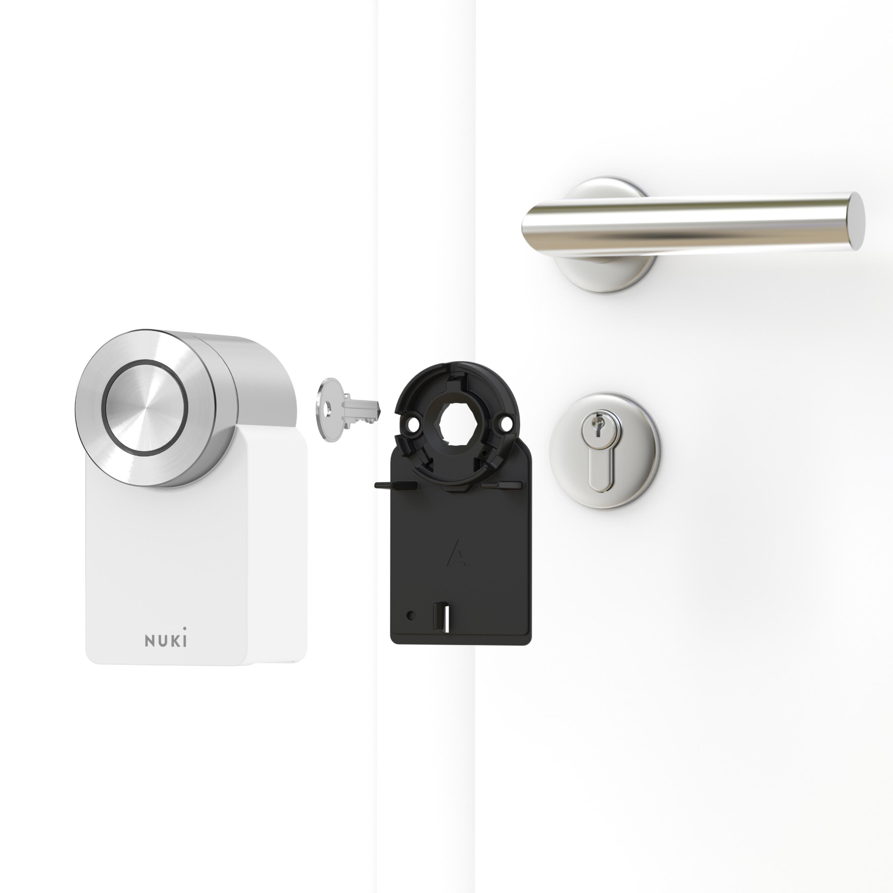 NUKI Smart Lock Pro (4. Gen) Türschloss, Weiß