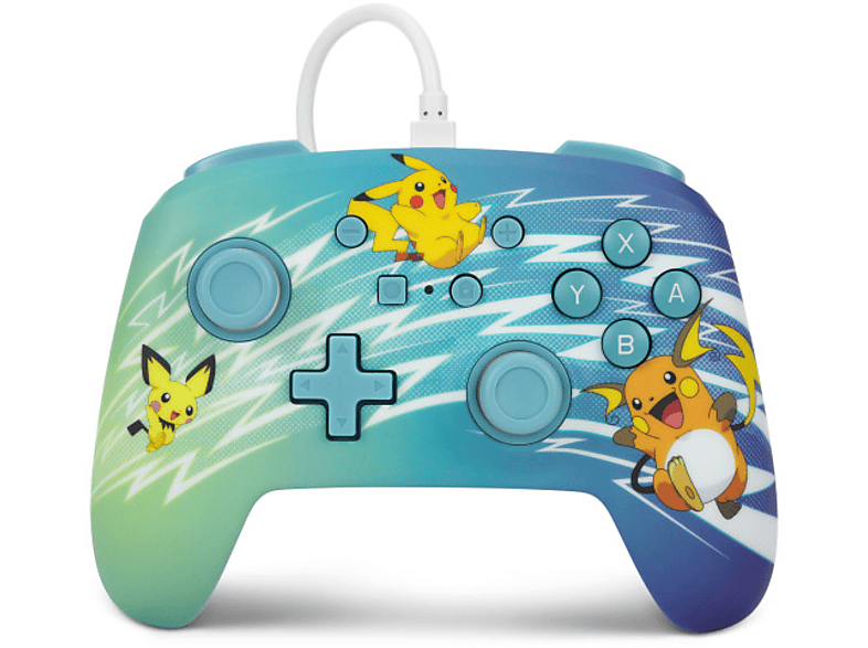 POWERA Pikachu-Evolution - kabelgebundener Controller Mehrfarbig für Nintendo Switch