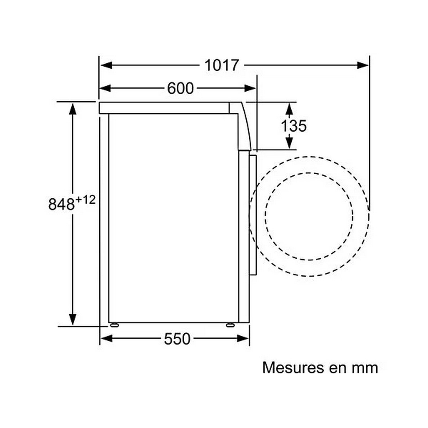 BOSCH Wasmachine voorlader Serie 4 - 8kg C (WAN282M3FG)