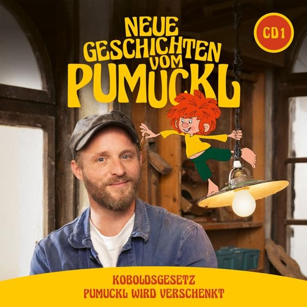 Buchcover mit Mann und Cartoon. Der Mann lächelt, die Cartoonfigur ist glücklich.