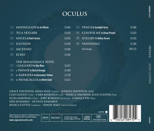 Album-Cover mit Titelliste, Künstlernamen und Barcode.