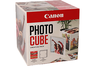 CANON Photo Cube Creative Pack, PP-201 13x13cm fotópapír, 40db + 5x5" képkeret, fehér-rózsaszín (2311B075)