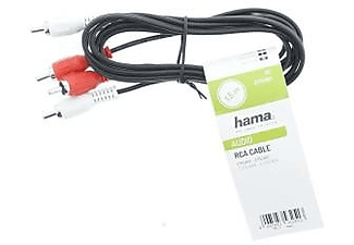 HAMA 205086 2RCA - 2RCA Siyah 2.5m Ses Kablosu_1