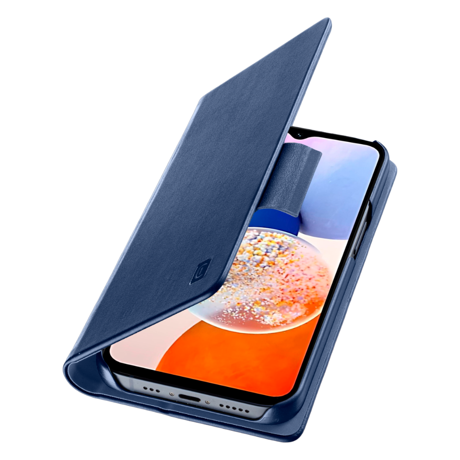 Cellularline Book Case Voor Samsung Galaxy A15 Blauw