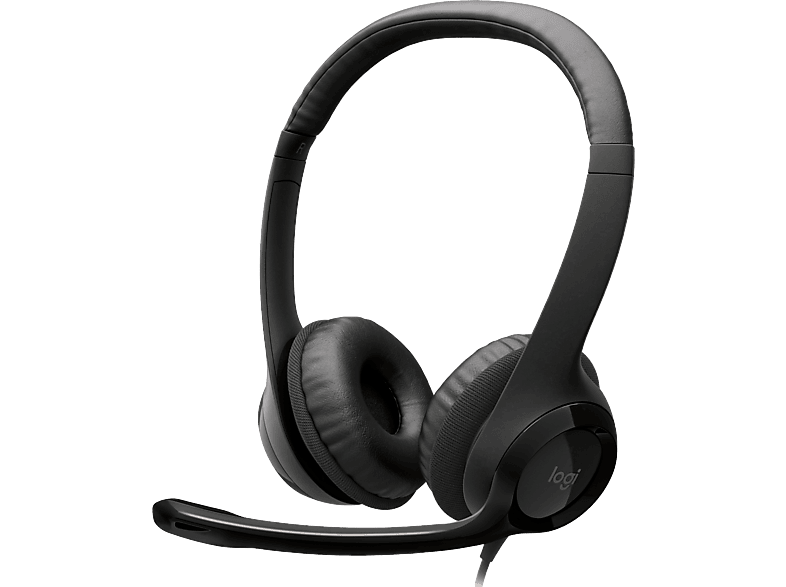 LOGITECH LOGITECH H390, Kabelgebundener Kopfhörer, USB, Schwarz; Kopfbügel Headset