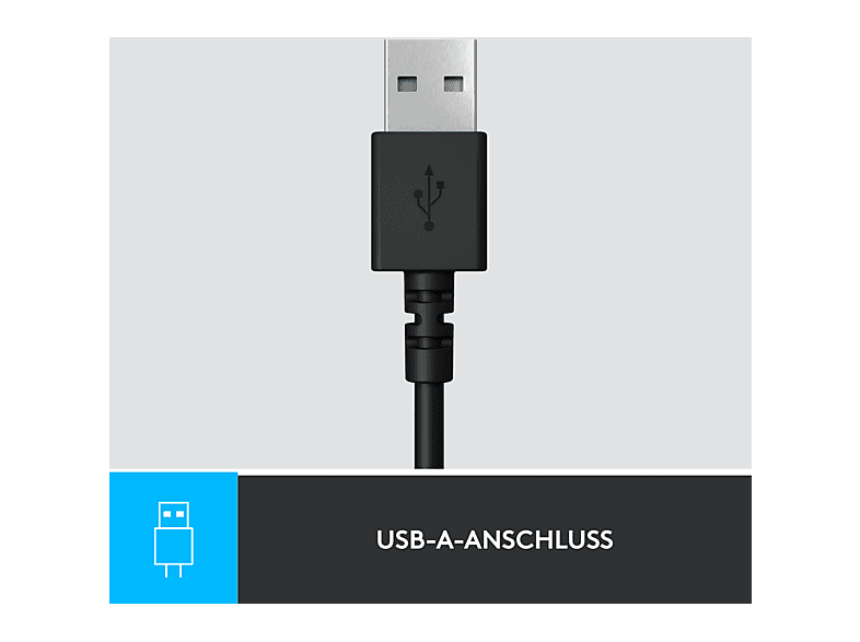 LOGITECH LOGITECH H390, Kabelgebundener Kopfhörer, USB, Schwarz; Kopfbügel Headset — Foto 4 von 5