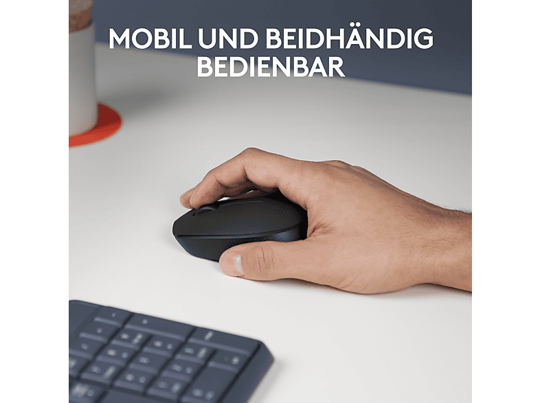LOGITECH M171, Kabellose Maus, USB-Empfänger, Schwarz — Foto 2 von 5