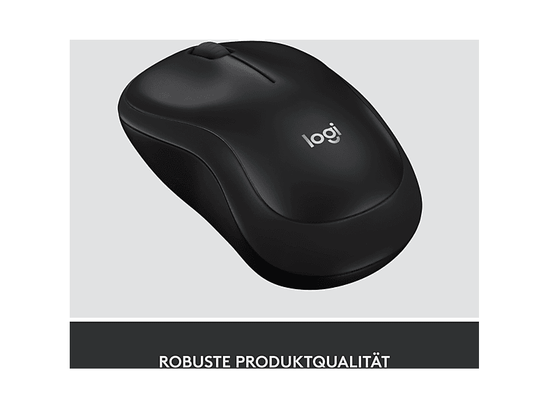 LOGITECH M220 Silent Kabellose Maus, USB-Empfänger, Schwarz — Foto 4 von 5