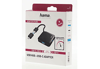 HAMA USB Hub, 4 Ports, USB 3.2, 5gbit, Usb-C Adaptör_1