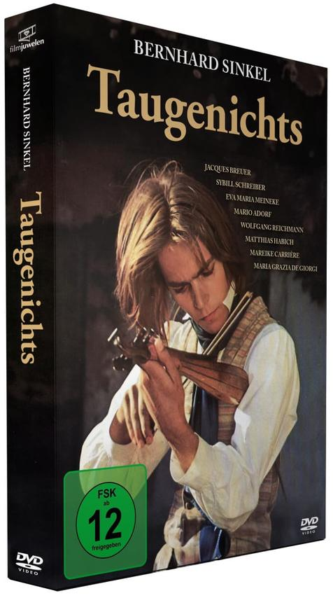 DVD-Cover des Films Taugienichts, ein Mann spielt Geige.