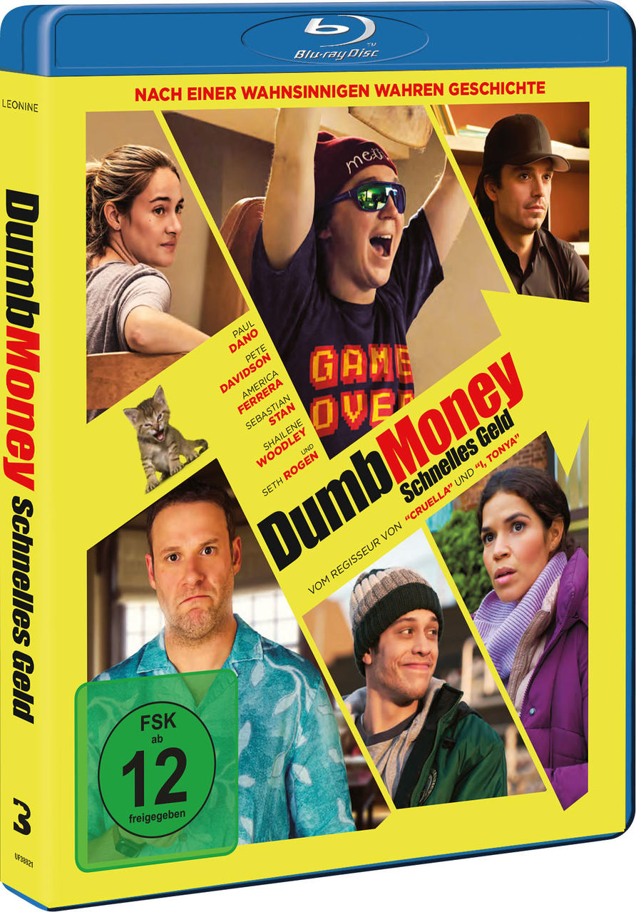 DVD-Cover des Films Dumb Money mit Darstellern und Titel.