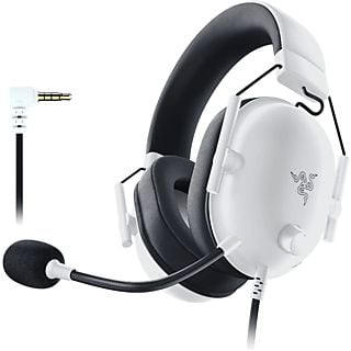 Auriculares gaming - Razer Blackshark V2 X, Diafragmas 50 mm TriForce, Micrófono Cardioide, Jack 3.5 mm, Blanco