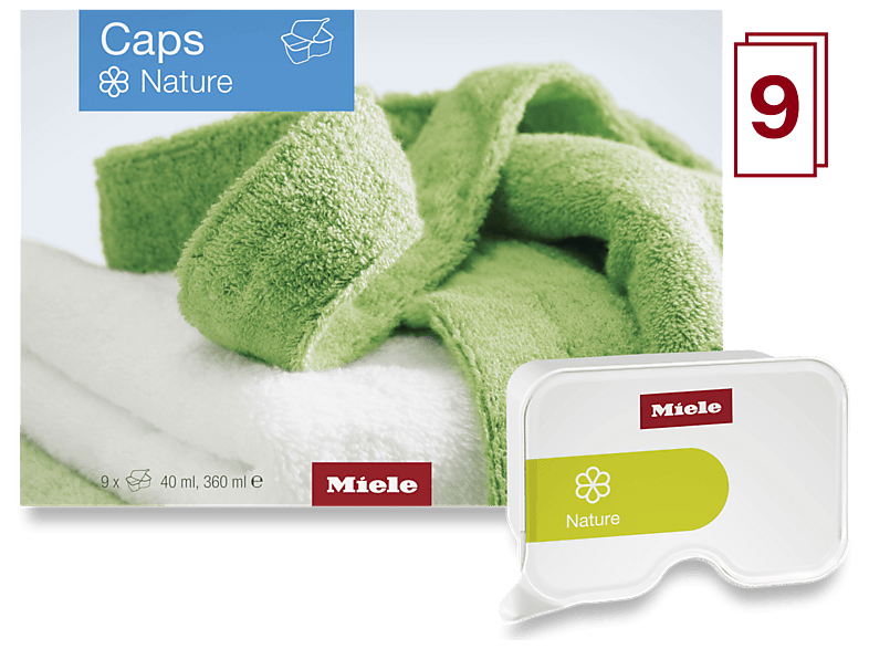 Miele WA CSON 0902 L Caps Nature 9er Pack Weichspüler für frischen Wäscheduft; Zubehör