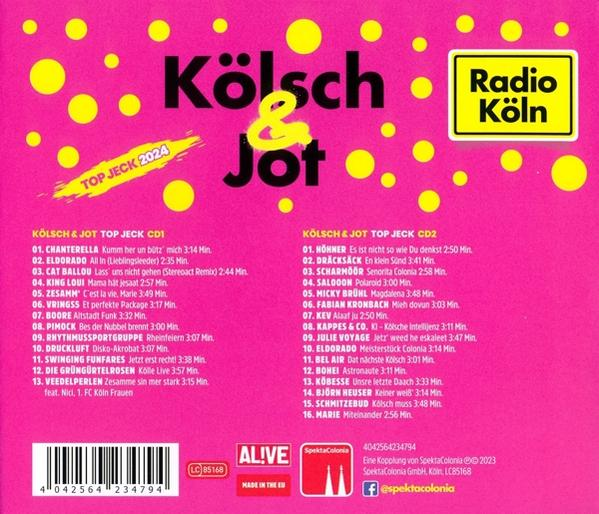 Albumcover mit Text und einem Radiologo, das eine Sammlung von Liedern zeigt.