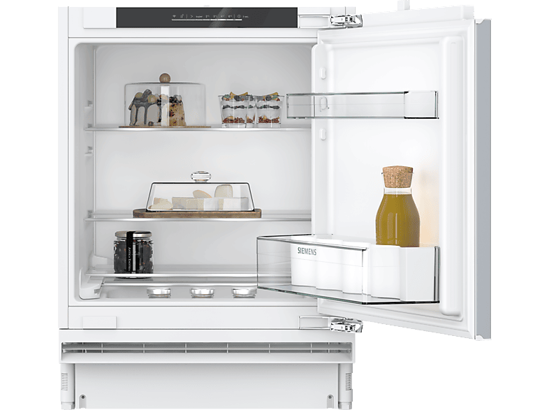 Siemens KU21RVFE0 iQ300 Kühlschrank, Flachscharnier (E, 820 mm hoch, Weiß, 134 l)