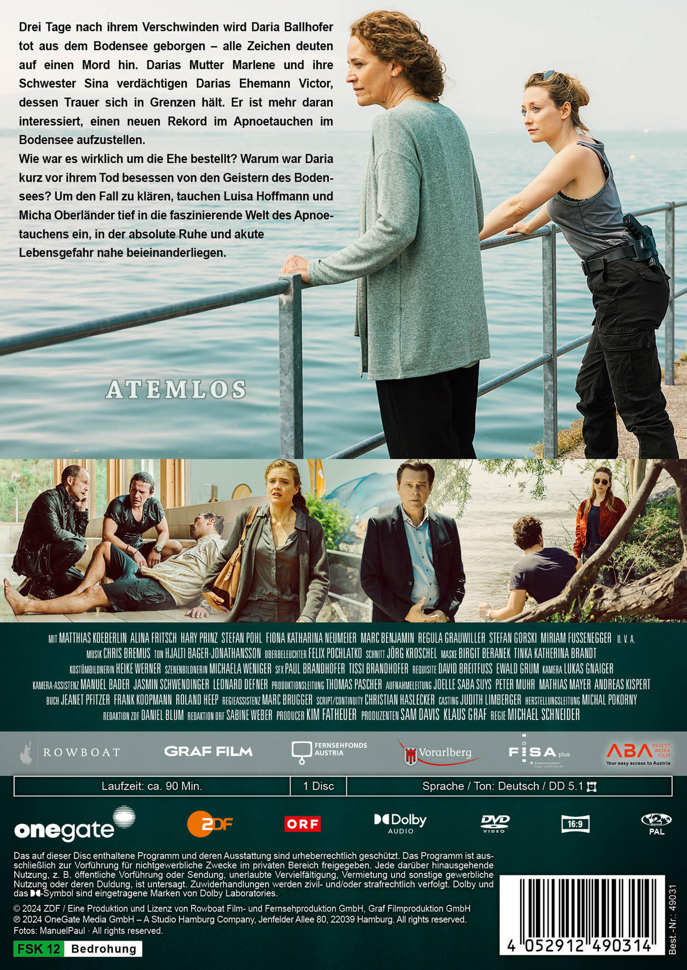 Filmdvd-Cover mit zwei Frauen an einem Steg und einer Creditsliste.