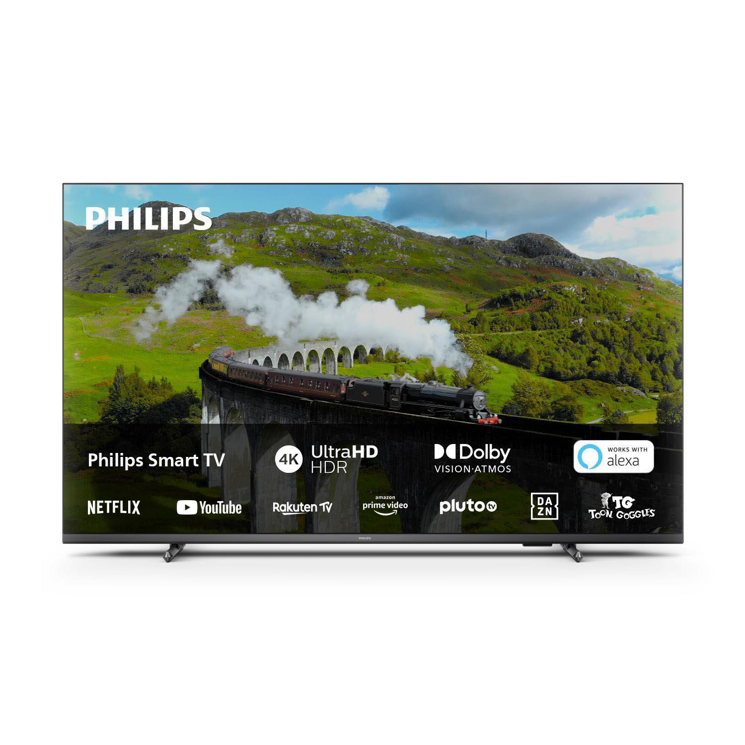 PHILIPS 55 (Flat, Zoll 139 Smart cm, Smart 7608/12 TV LED TV 55 TV, UHD 4K, TV) / SMART 4K Philips PUS