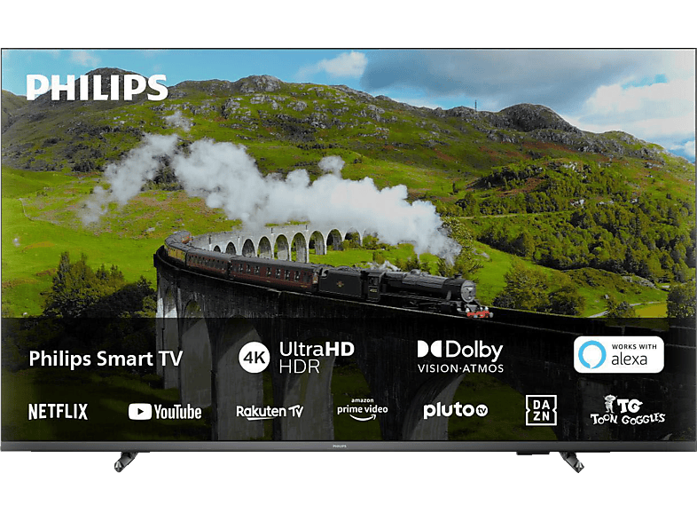 PHILIPS 55 PUS 7608/12 4K LED TV (Flat, 55 Zoll / 139 cm, UHD 4K, SMART ...