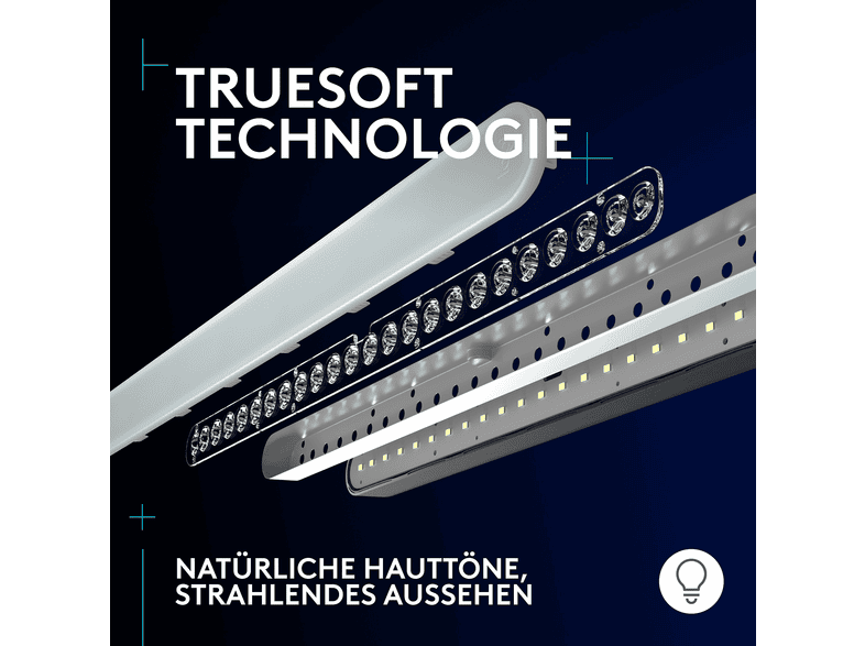 Logitech G Litra Beam LX, Lightsync RGB, Doppelseitiges RGB-Streaming-Hauptlicht mit TrueSoft™ Zweifarbig 2700K–6500K; LED-Leuchte — Foto 4 von 5