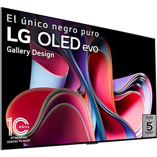 TV OLED 65" - LG OLED65G36LA, OLED 4K, Inteligente α9 4K Gen6, Smart TV, DVB-T2, Plata satinado