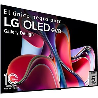 TV OLED 77" - LG OLED77G36LA, OLED 4K, Inteligente α9 4K Gen6, Smart TV, DVB-T2, Plata satinado