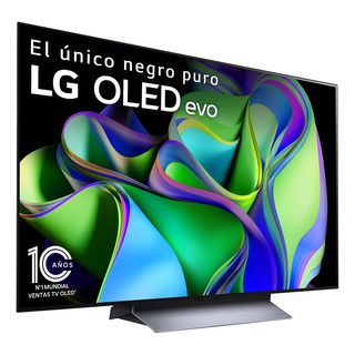 TV OLED 48" - LG OLED48C35LA, OLED 4K, Inteligente α9  4K Gen6, Smart TV, DVB-T2 (H.265), Negro