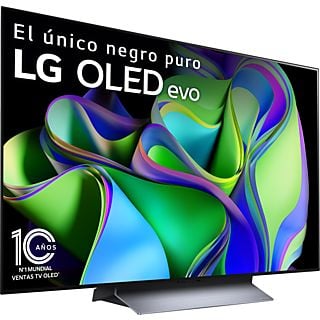 TV OLED 48" - LG OLED48C35LA, OLED 4K, Inteligente α9  4K Gen6, Smart TV, DVB-T2 (H.265), Negro