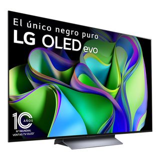 TV OLED 55" - LG OLED55C35LA, OLED 4K, Inteligente α9  4K Gen6, Smart TV, DVB-T2 (H.265), Negro