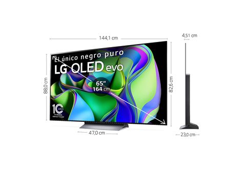 TV OLED 65  LG OLED65C35LA, OLED 4K, Inteligente α9 4K Gen6