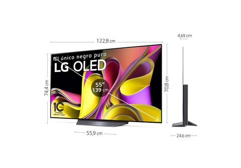 TV OLED 55  LG OLED55B36LA, OLED 4K, Inteligente α7 4K Gen6