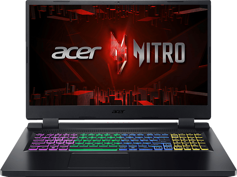 3050, 144 Nitro ACER Gaming i5-12450H SSD, NVIDIA, GeForce Windows (64 17,3 Notebook, Prozessor, RAM, GB & Intel® RGB 16 Zoll Hz Bit) 512 GB Display, (AN517-55-56G2) 11 mit mit RTX™ 5 Home Black Obsidian Tastaturbeleuchtung, Display