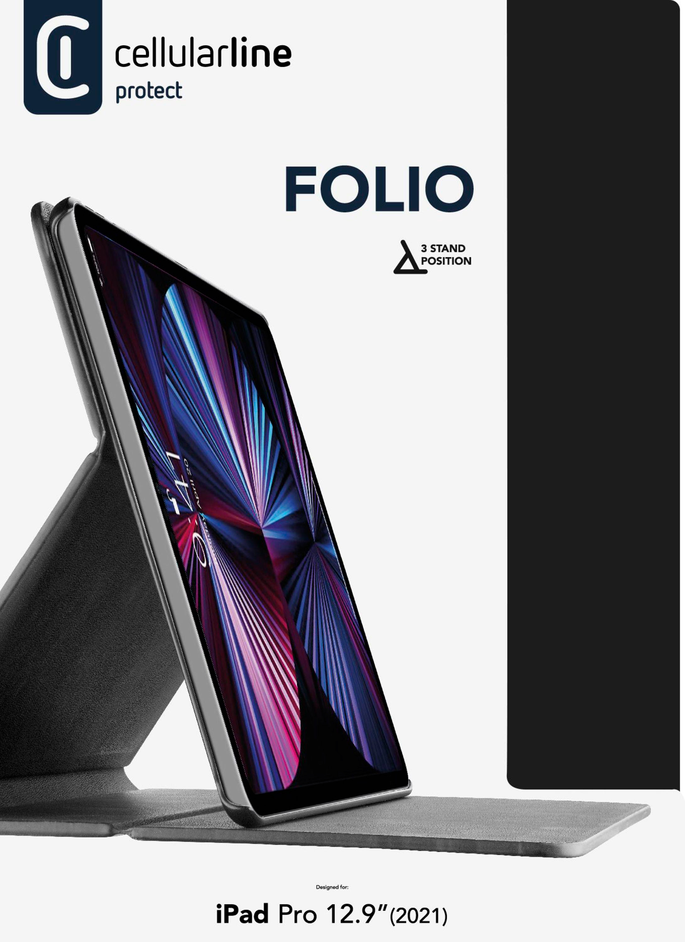 CELLULAR LINE Folio, iPad / iPad (2022) Schwarz 12.9\
