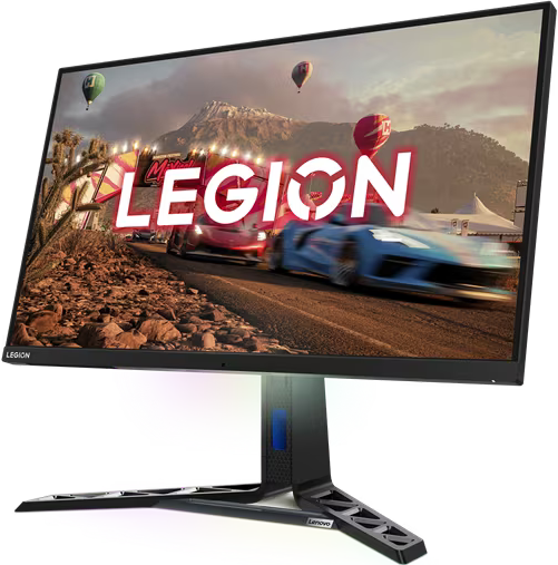 Moniteur de jeu Lenovo Legion avec un écran de jeu.