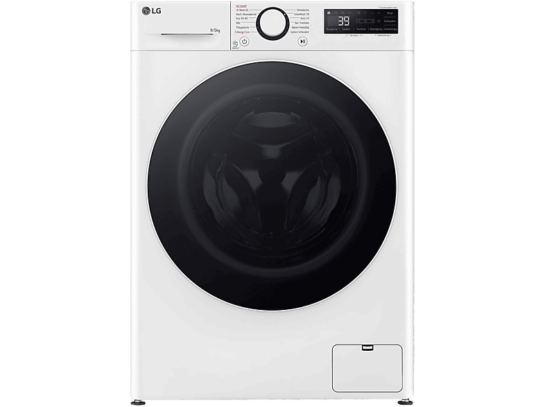 LG Electronics V5WD95slim slim Waschtrockner (9 kg / 5 kg, 1160 U/Min., freistehend, Weiß)