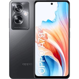 Móvil - Oppo A79, Negro, 256 GB, 8GB, 6.72" FHD+, MediaTek Dimensity 6020, 5000 mAh, Android