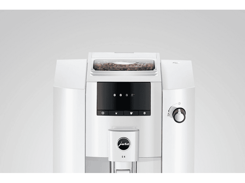 Jura 15433 E4 Kaffeevollautomat (Piano White, Professional Aroma Grinder, 15 bar) — Foto 2 von 5