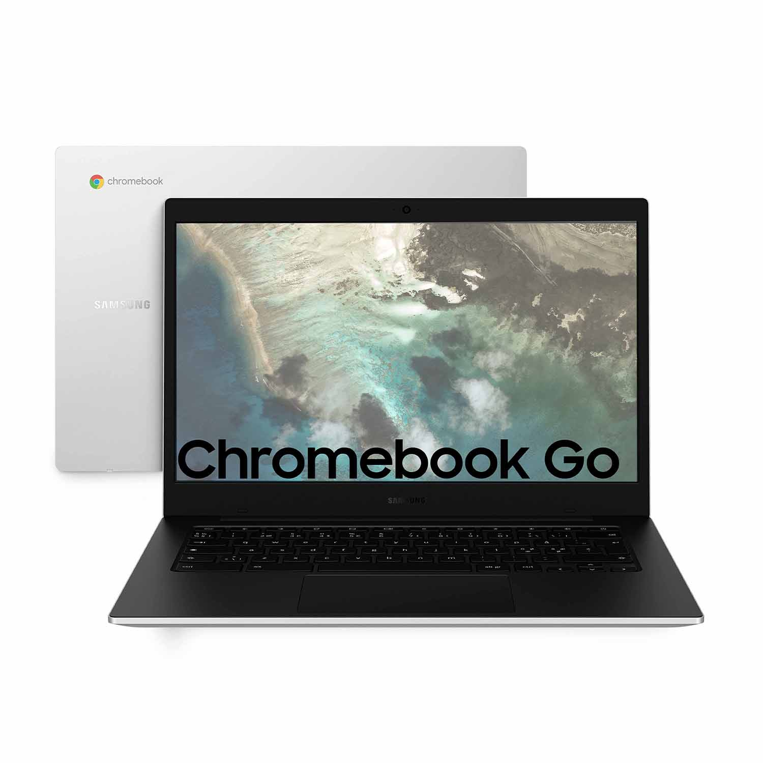 Samsung Galaxy Chromebook Go, 14 pollici, processore Intel® Celeron N4500, Intel UHD Graphics, 8 GB, 64 GB eMMC, Gray
