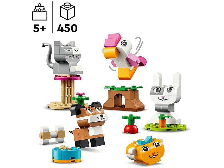 LEGO Classic 11034 Kreative Tiere Bausatz, Mehrfarbig