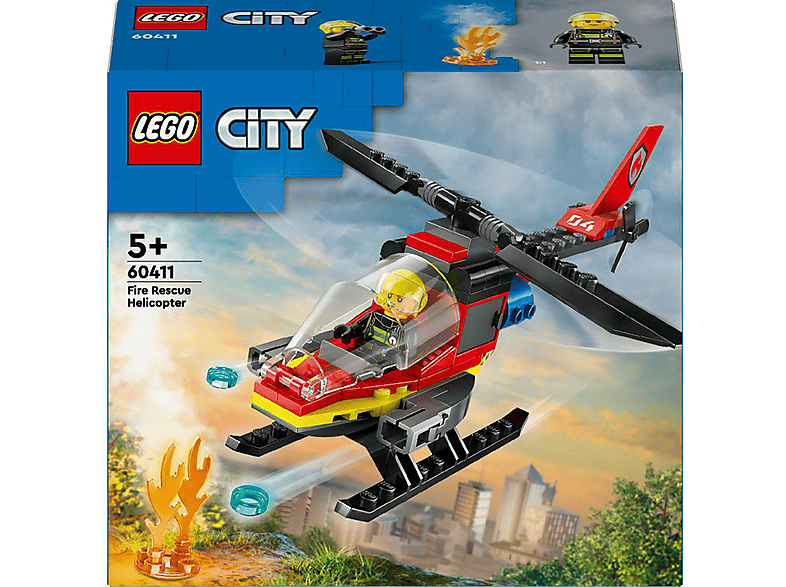 Lego City 60411 Feuerwehrhubschrauber Bausatz