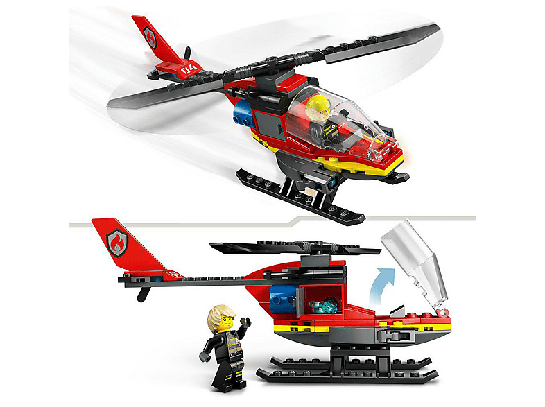 Lego City 60411 Feuerwehrhubschrauber Bausatz — Foto 4 von 5