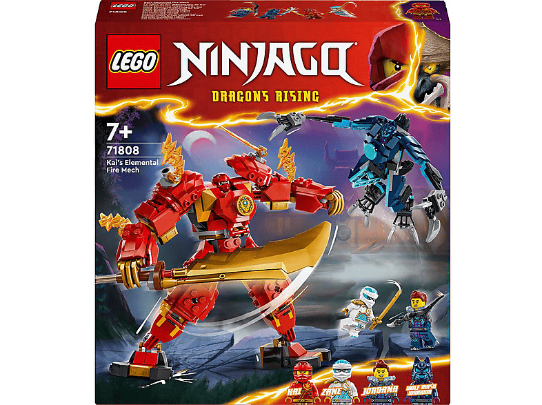 LEGO Ninjago 71808 Kais Feuermech Bausatz, Mehrfarbig