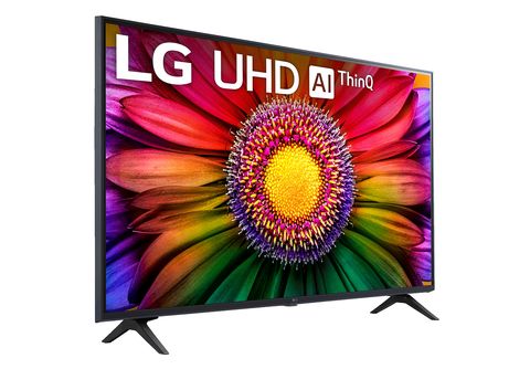 TV LED 43  LG 43UR80006LJ, UHD 4K, Inteligente α5 4K Gen6, Smart TV,  DVB-T2 (H.265), Azul ceniza