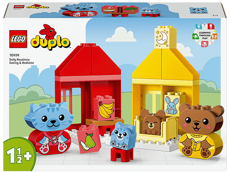 LEGO DUPLO My First 10414 Alltagsroutinen: Essen & Schlafenszeit Bausatz, Mehrfarbig