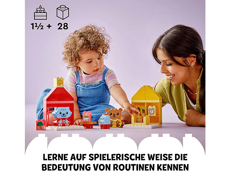 Thumbnail - LEGO DUPLO My First 10414 Alltagsroutinen: Essen & Schlafenszeit Bausatz, Mehrfarbig